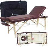 ZENGROWTH Nimman Inklapbare Massagetafel met Rugleuning Chocoladebruin
