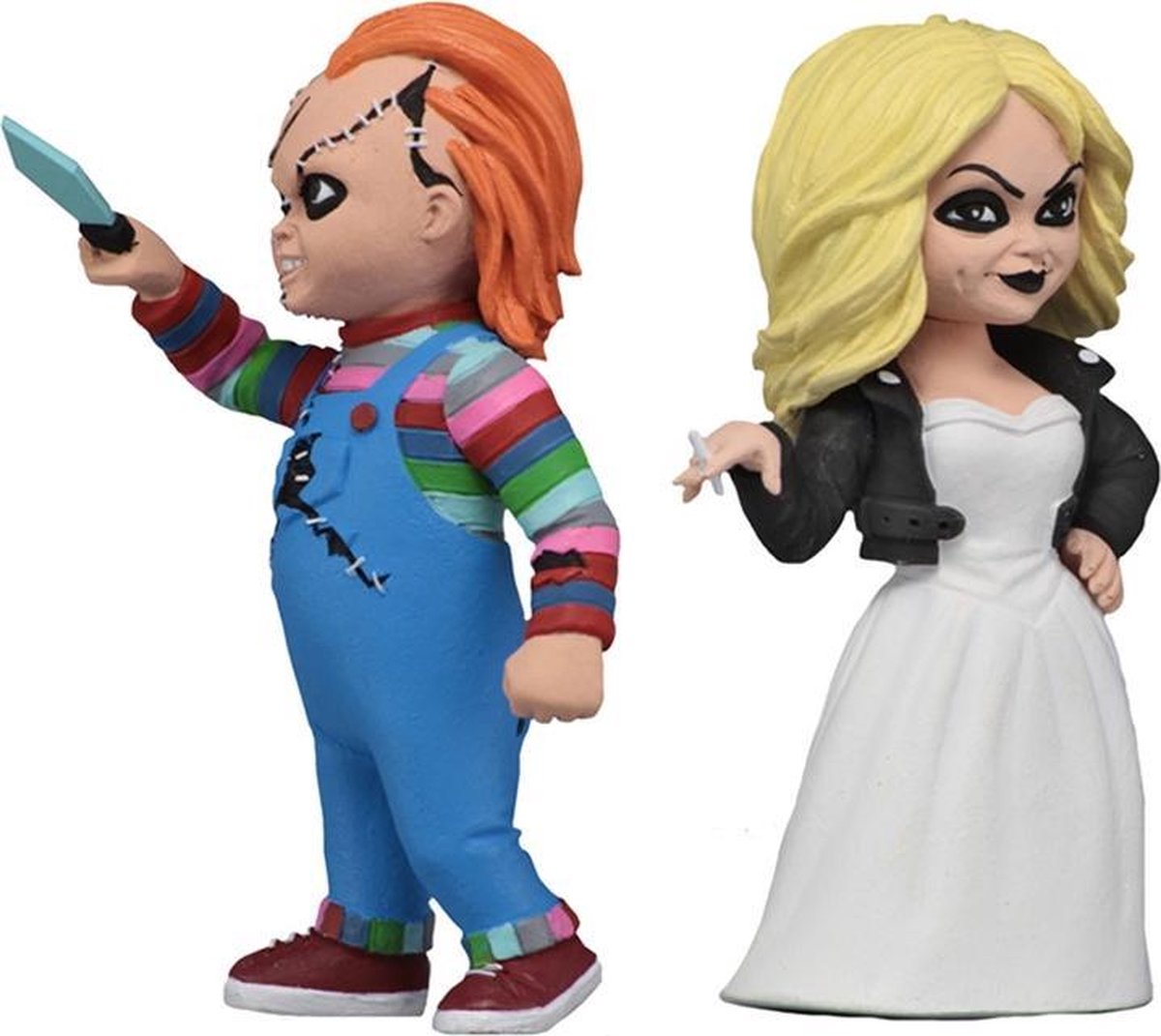 Toony Terrors Bride Of Chucky Chucky And Tiffany Pack 2 Figures 15cm