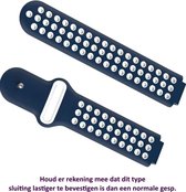 Blauw Wit siliconen bandje voor de Garmin Forerunner