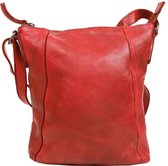 Bear Design Veerle Leren Schoudertas - Rood