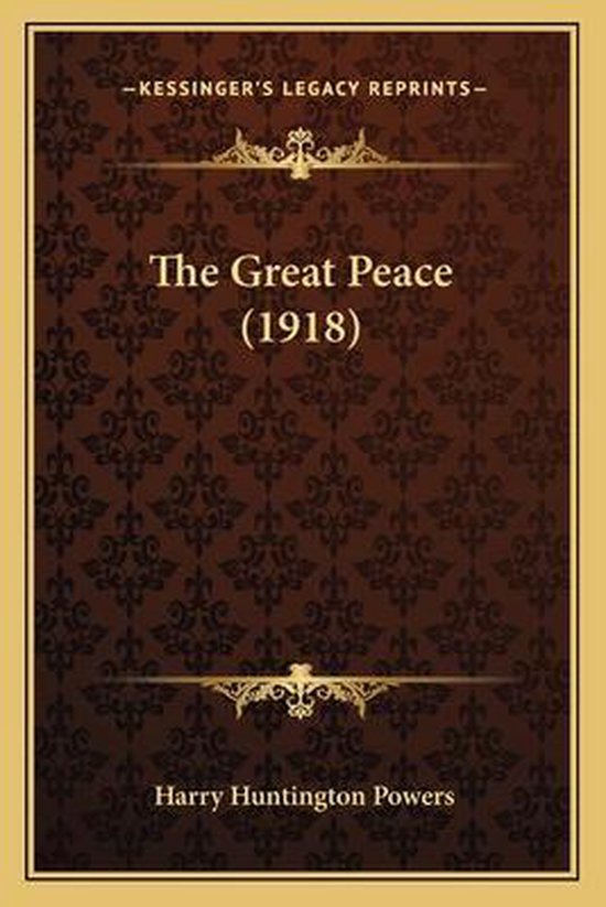 The Great Peace (1918) - cover