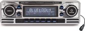 Caliber RMD120BT - Autoradio Retro 4x75W, USB en Bluetooth - Chrome