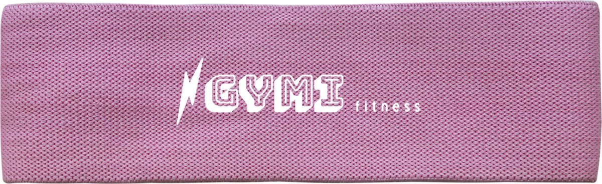 GYMI fitness weerstandsbanden | Resistance band | Fitness elastiek | Booty Band | Weerstandsband mauve| Sterkte: light