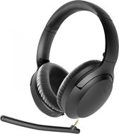Avantree - Bluetooth Headphones with Active Noise Cancelling & Detachable Boom Microphone, Ideal for Music & Talk