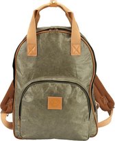 Princess Tyvek backpack 40 cm – 17 l. – Groene paper look