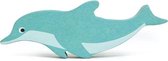 Tender Leaf Toys Zeedier Dolfijn Junior 13,4 Cm Hout Blauw