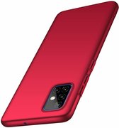 Ultra slim case Samsung Galaxy A51 - rood met Privacy Glas