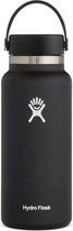 Hydro Flask Wide Mouth Flex Cap Drinkfles (946 ml) - Zwart