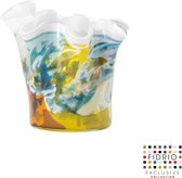 Design vaas Wave mini - Fidrio COLORI - glas, mondgeblazen - diameter 15 cm hoogte 15 cm