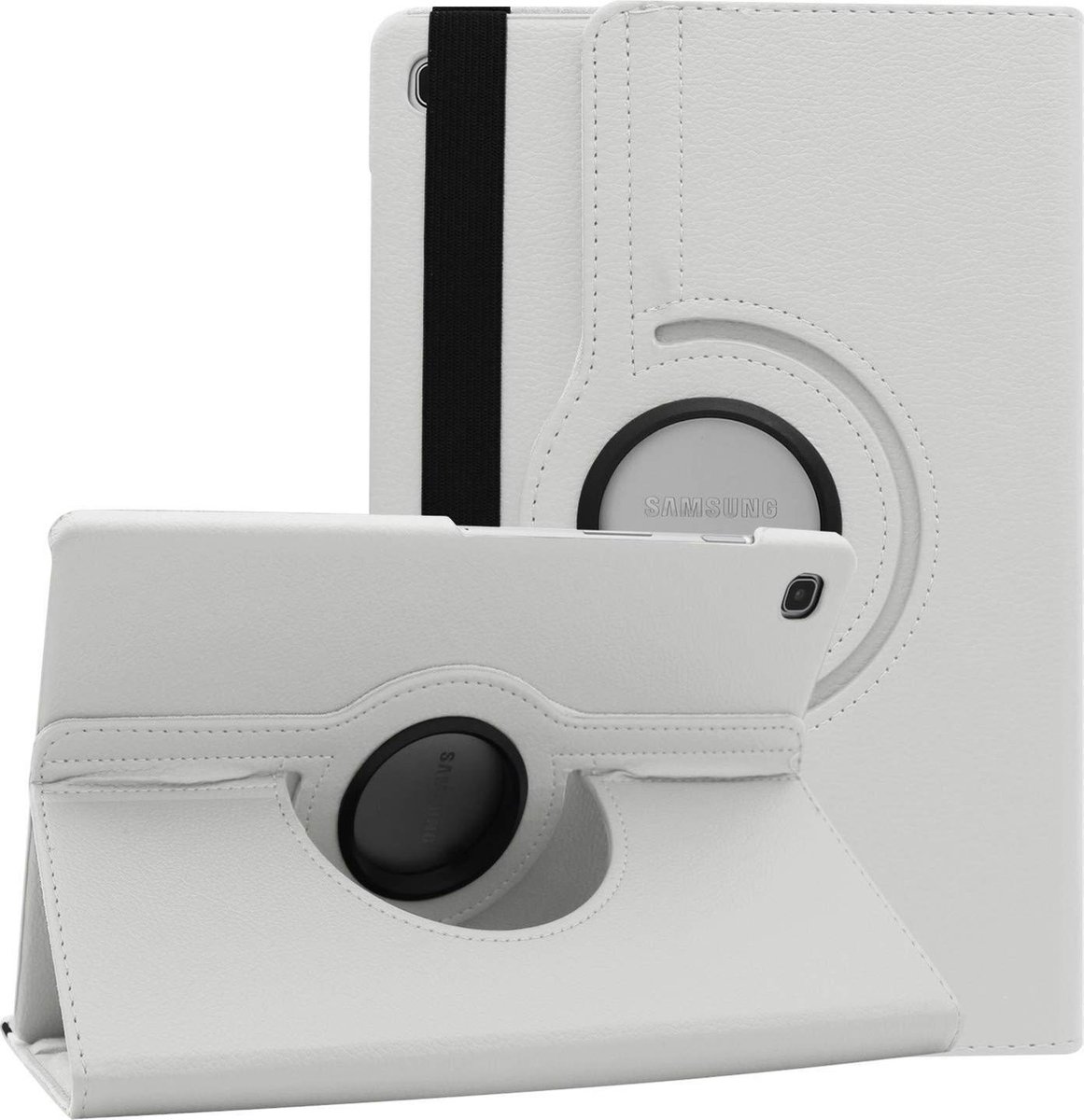 HB Hoes Geschikt voor Samsung Galaxy Tab S6 Lite - Draaibare Tablet Case met Standaard - Wit