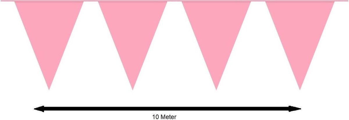 Slinger Vlaggenlijn Roze 30 Meter Verjaardag Slinger Voor Binnen En Buiten — afbeelding 2