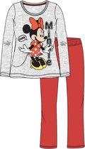 Minnie Mouse pyjama - grijs - rood - maat 116 / 6 jaar