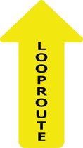 Vloersticker Corona | Looproute | 40cm x  22,5cm | Anti-slip | Geel