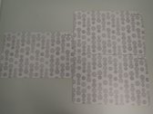 Placemat set met cirkel thema (3 stuks)