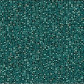 Reflets mozaiek steentjes groen tegeltjes (vliesbehang, groen)