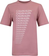 Calvin Klein T-shirt - Vrouwen - roze/wit