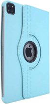 Tablethoesje Geschikt voor: Apple iPad Pro 2020 / 2021 / 2022 (11 inch) Draaibaar Hoes 360 Rotating Multi stand Case - cover - Licht blauw