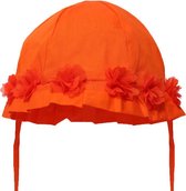 Soft Touch - Baby Zonnehoed - Lace & Flowers - Oranje - 3 mnd