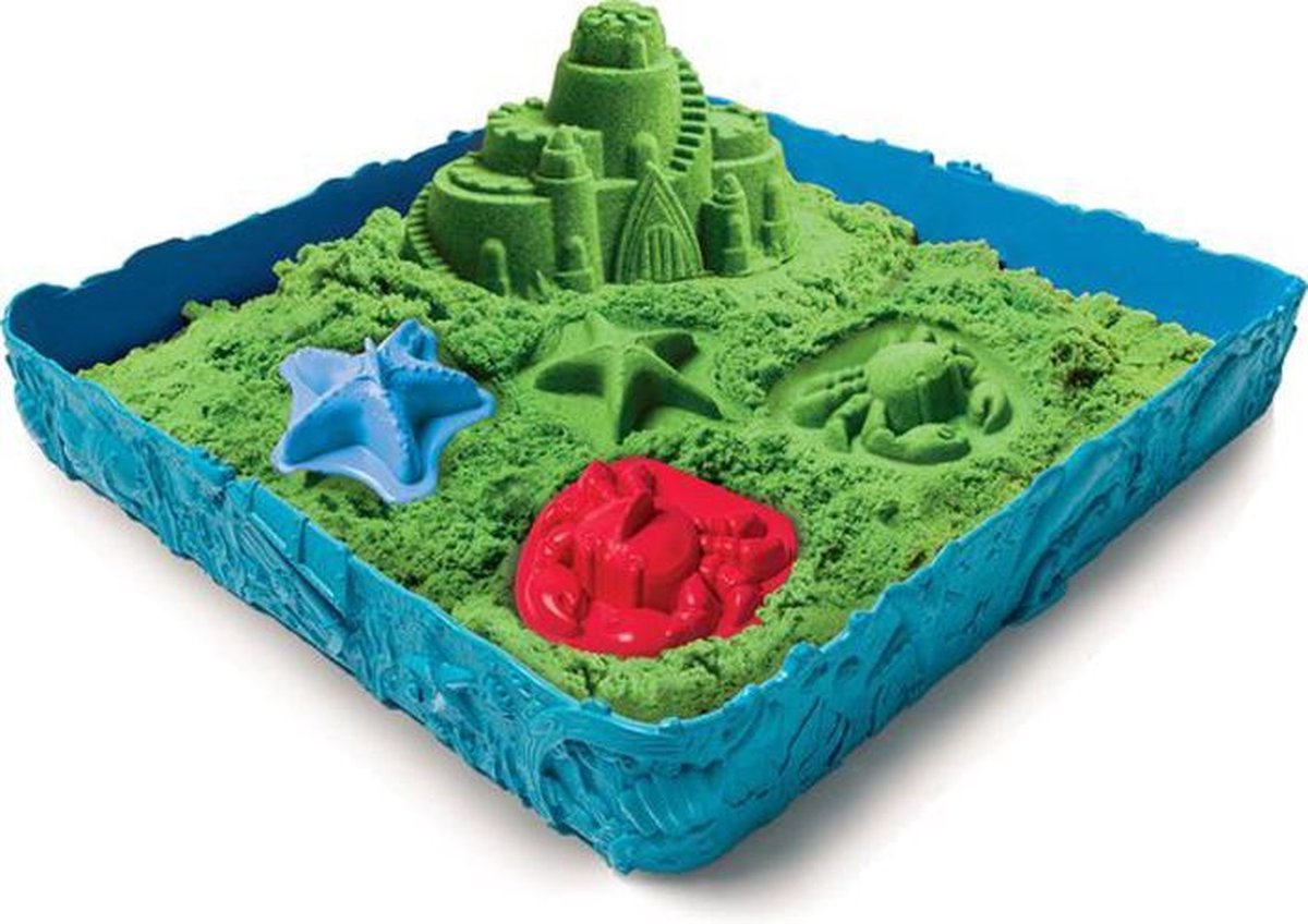 Kinetic Sand - Zandbakspeelset - Groen - 454 g origineel kinetisch zand - Sensorisch speelgoed — afbeelding 6