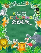 Letters and Animals Coloring Book