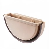 Zelfhangende Inklapbare GFT Afvalbak - Prullenbak - 27.5x15x14.5CM - Multifunctioneel - Opbergbak - Klik Systeem - Beige