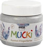 Kreul Vingerverf Mucki-metallic 150 Ml Zilver