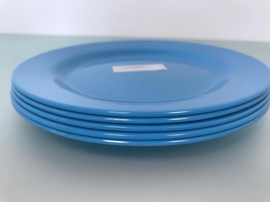 Voorouder voorspelling grafiek Set plastic blauwe borden | bol.com