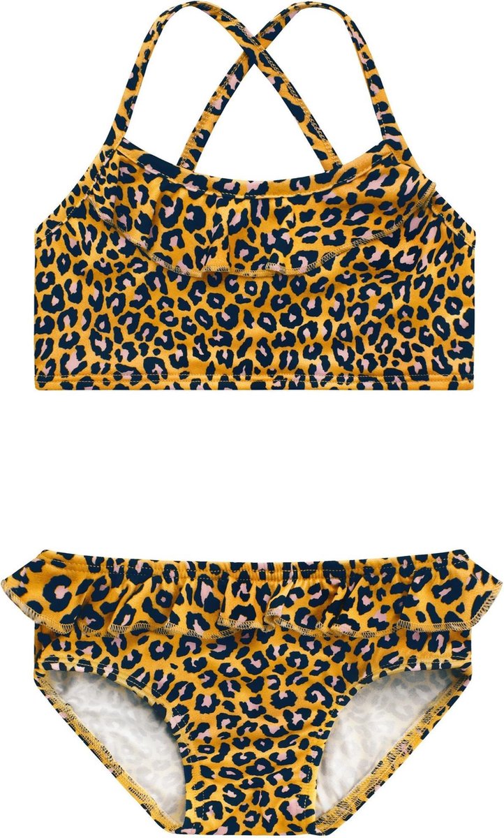 motief Rose kleur Facet Your Wishes Leopard ochre Bikini Maat: 122/128 | bol.com