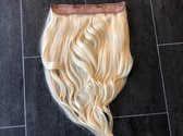 Clip In Hair Extensions blond 100gram XXL EXTRA DIK 1baan van oor tot oor 40cm