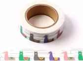 Washi tape - alpaca - lama | 15mm x 10m