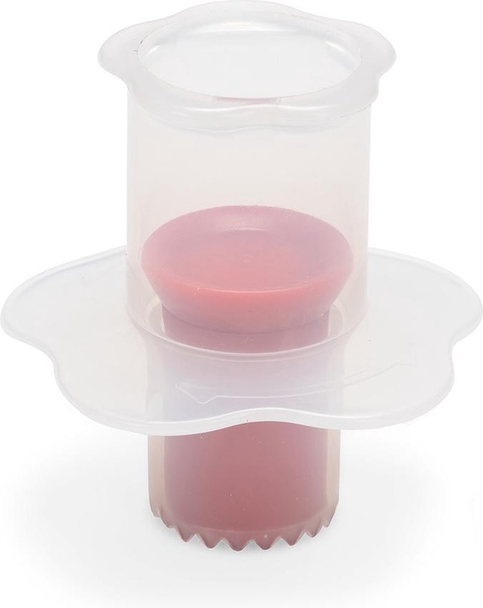 Patisse cupcake uitsteker 2,5 cm transparant/rood