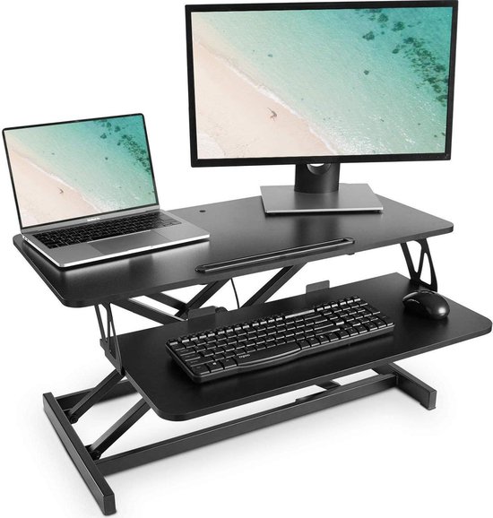 Verstelbaar Sta Zit bureau | Verstelbaar PC Laptop werk oppervlak | | bol.com