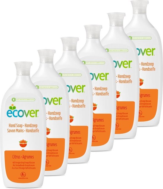 afstuderen Aanpassing hospita Ecover - Handzeep - Citrus & Oranjebloesem - Voordeelverpakking 6 x 1 l |  bol.com