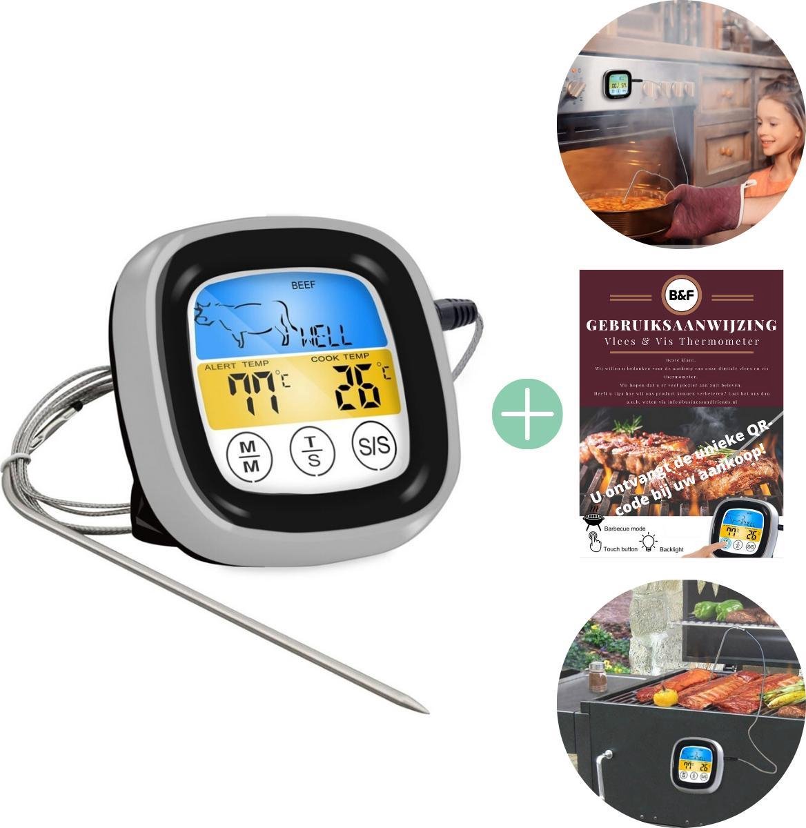 bol.com | B&F Digitale vleesthermometer + gebruiksaanwijzing
