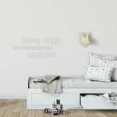 Muursticker Game Room Loading - Lichtgrijs - 80 x 26 cm - baby en kinderkamer engelse teksten