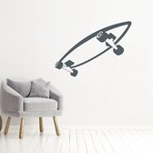 Muursticker Skateboard -  Donkergrijs -  120 x 87 cm  -  alle muurstickers  baby en kinderkamer - Muursticker4Sale