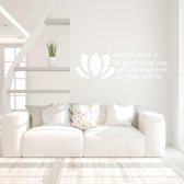 Muursticker Accept What Is Let Go Of What Was And Have Faith In What Will Be - Wit - 80 x 23 cm - woonkamer slaapkamer engelse teksten