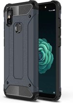 Magic Armor TPU + PC-combinatiehoes voor Xiaomi Mi 6X / Mi A2 (marineblauw)