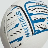 MAX 460 ELITE RUGBY BALL WHITE BLACK BLUE 5