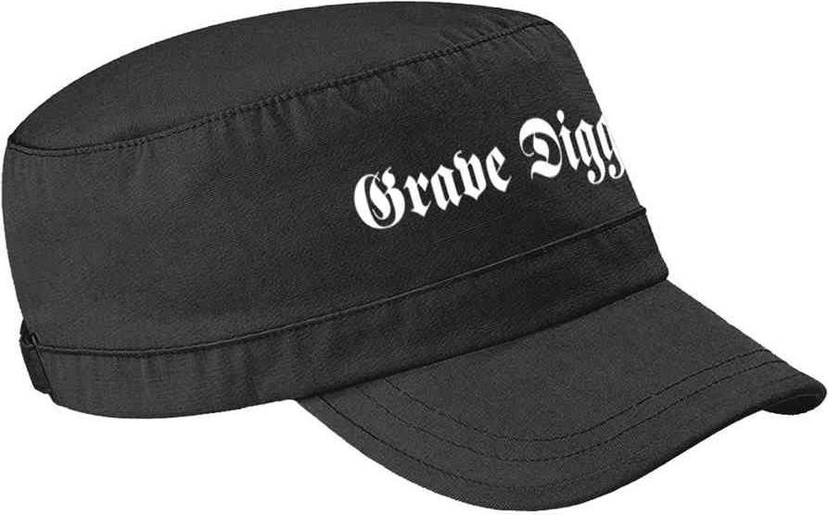 Grave Digger Legerpet Logo Zwart
