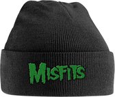 Misfits Beanie muts Green Logo Embroidered Zwart