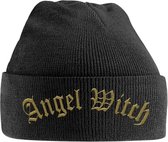 Angel Witch Beanie muts Gold Logo Embroidered Zwart