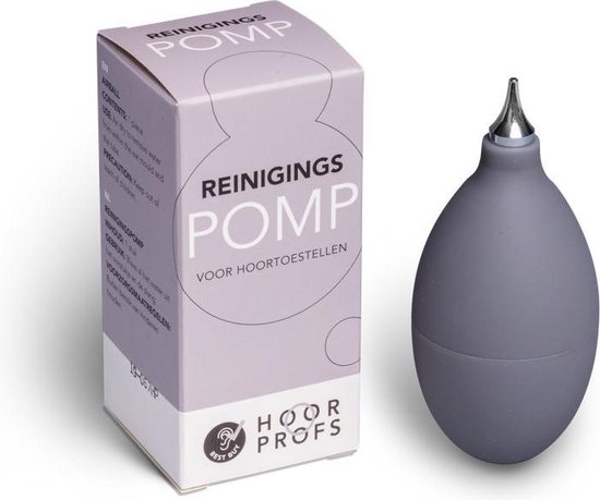 Hoorprofs Reinigingspomp – eenvoudig vocht verwijderen uit hoortoestellen en gehoorbescherming