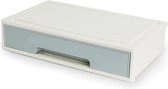 2 stuks- Multifunctionele opbergdoos- Opbergbak-Bureau organizer - Hoogte 7 cm-  Blauw