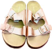 Seafolly Stardust Slide Rose Chrome koper Gold - Dames Sandalen slippers - Maat 37