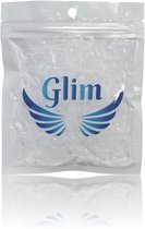 Glim® 500x Transparant mini elastiekjes - Meisjes - Baby - Kinderen - Haar Elastieken - Elastiek - Extra Sterk