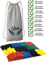 Glim - Krimpkous assortiment - 164 stuks - 8 maten - Krimpkousen set