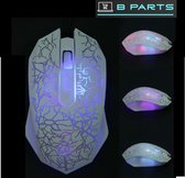 BParts - Lightning Game muis - Gaming Mouse - 3200 DPI - Wit