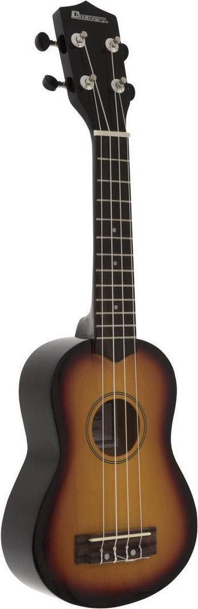 DIMAVERY UK-200 ukelele muziekinstrument, soprano, sunburst