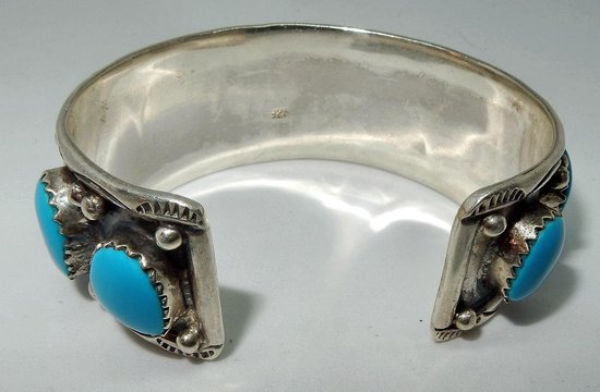 rijst Academie Zes Zilveren Navajo Turkoois Armband | bol.com